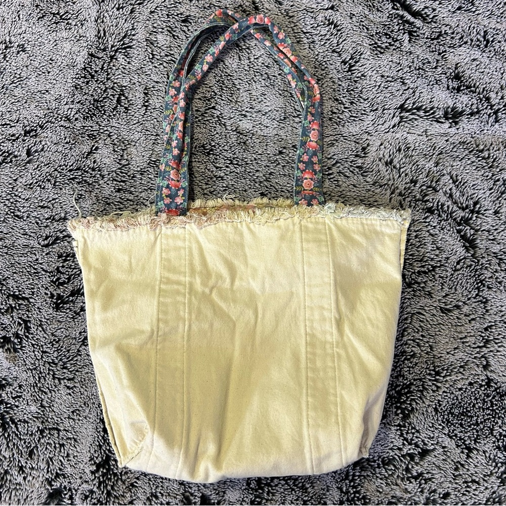 Floral Patchwork Tote Bag - Multicolor - image 8